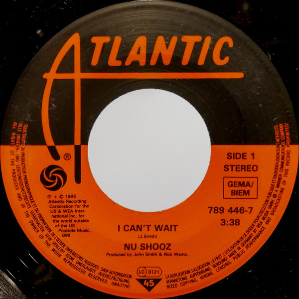 Nu Shooz - I Can't Wait | Atlantic (789 446-7) - 3