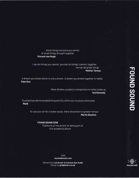 Various - Found Sound | Touched - Music For Macmillan Cancer Support (TM69) - 7 Various - Found Sound | Touched - Music For Macmillan Cancer Support (TM69) - 7