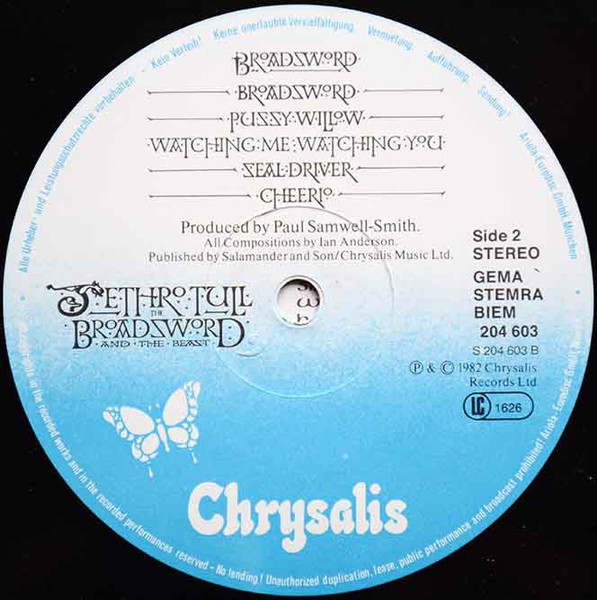 Jethro Tull - The Broadsword And The Beast | Chrysalis (204 603) - 4 Jethro Tull - The Broadsword And The Beast | Chrysalis (204 603) - 4