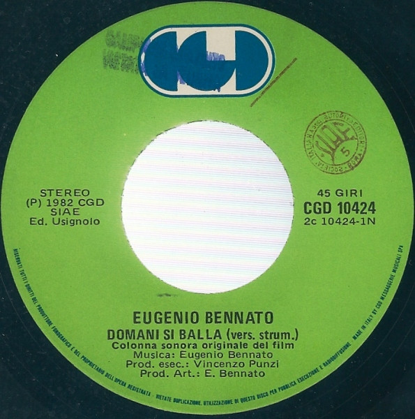 Eugenio Bennato - Domani Si Balla | CGD (CGD 10424) - 3