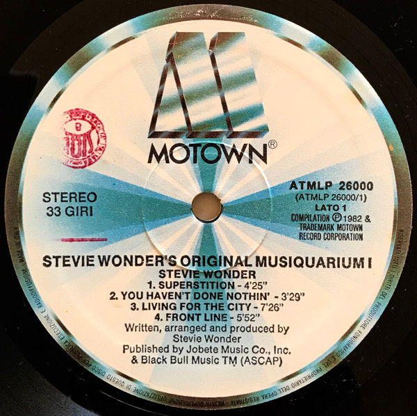 Stevie Wonder - The Original Musiquarium I | Motown (ATMLP 26000) - 4