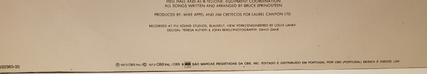 Bruce Springsteen - The Wild, The Innocent & The E Street Shuffle | CBS (32363) - 3 Bruce Springsteen - The Wild, The Innocent & The E Street Shuffle | CBS (32363) - 3