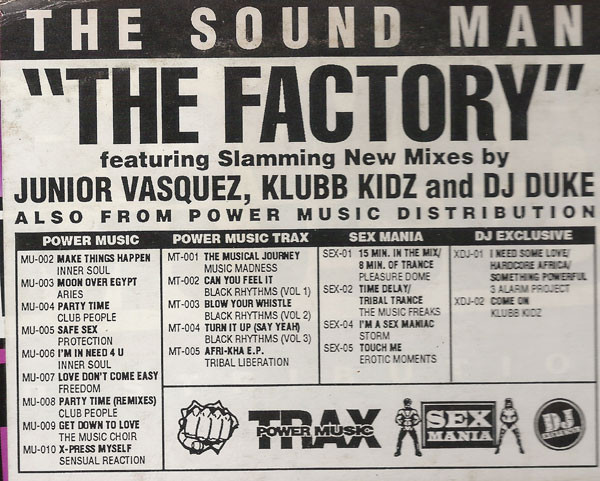 The Sound Man Featuring Mercy - The Factory | Sex Mania (SEX-003) - 4