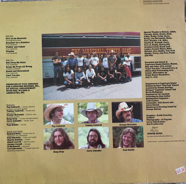 The Marshall Tucker Band - Searchin' For A Rainbow | Capricorn Records (2429 129) - 2 The Marshall Tucker Band - Searchin' For A Rainbow | Capricorn Records (2429 129) - 2