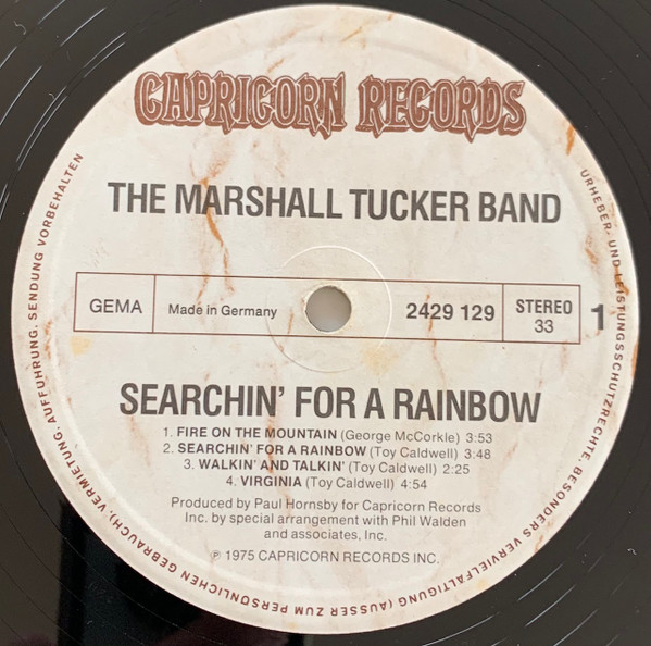The Marshall Tucker Band - Searchin' For A Rainbow | Capricorn Records (2429 129) - 3 The Marshall Tucker Band - Searchin' For A Rainbow | Capricorn Records (2429 129) - 3