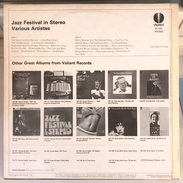 Various - Jazz Festival In Stereo | Valiant Records (VS 104) - 2 Various - Jazz Festival In Stereo | Valiant Records (VS 104) - 2