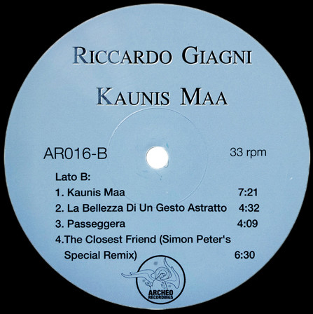 Riccardo Giagni - Kaunis Maa | Archeo Recordings (AR016) - 4 Riccardo Giagni - Kaunis Maa | Archeo Recordings (AR016) - 4