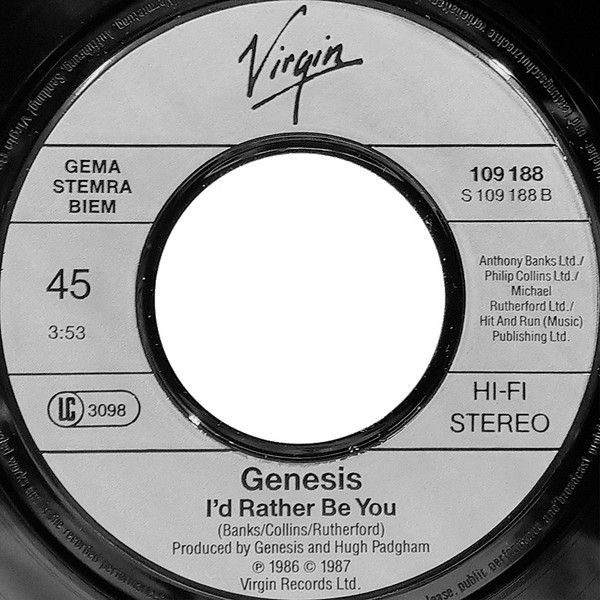 Genesis - Throwing It All Away | Virgin (109 188) - 4