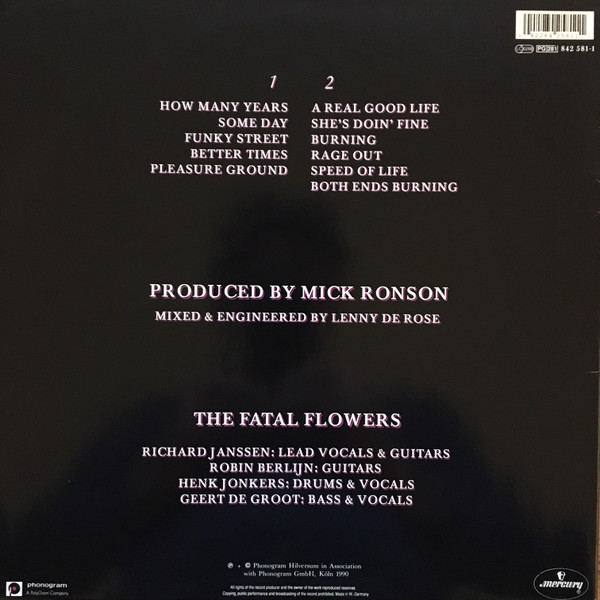 The Fatal Flowers - Pleasure Ground | Mercury (842 581-1) - 2 The Fatal Flowers - Pleasure Ground | Mercury (842 581-1) - 2