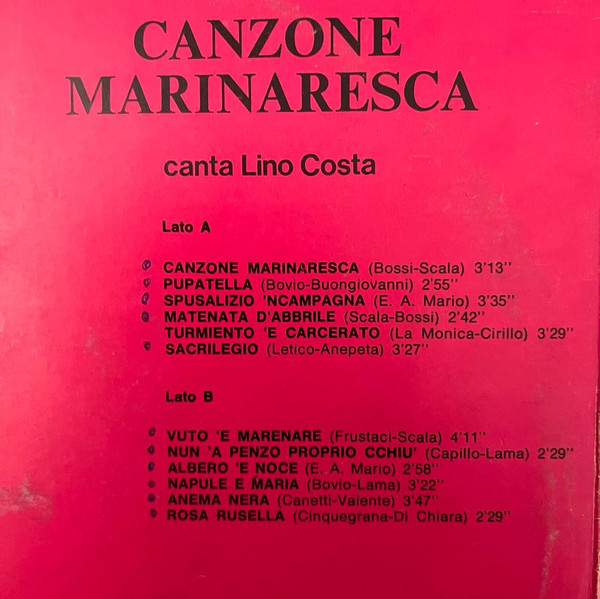 Lino Costa - Canzone Marinaresca | Junghans (SSG 10014) - 3