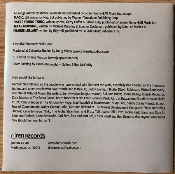 Various - Papa Nez: A Loose Salute To The Work Of Michael Nesmith | Dren Records (DNCD015) - 2