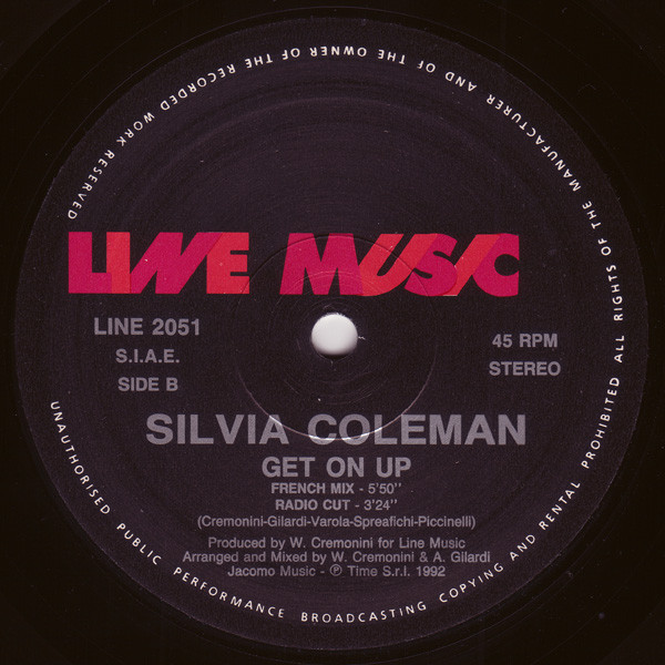 Silvia Coleman - Get On Up | Line Music (LINE 2051) - 2