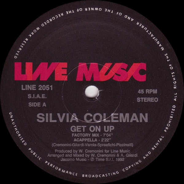 Silvia Coleman - Get On Up | Line Music (LINE 2051) - main