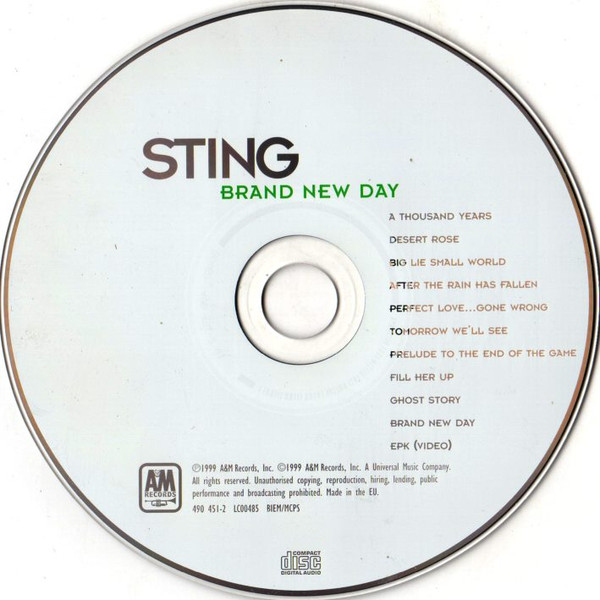 Sting - Brand New Day | A&M Records (490 451 2) - 3