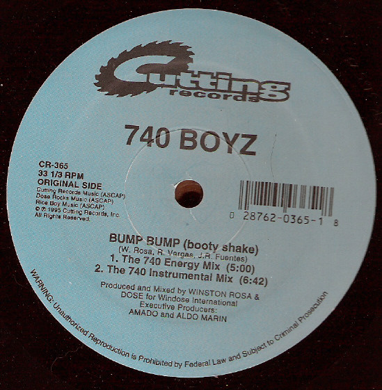 740 Boyz - Bump Bump (Booty Shake) | Cutting Records (CR-365) - 4