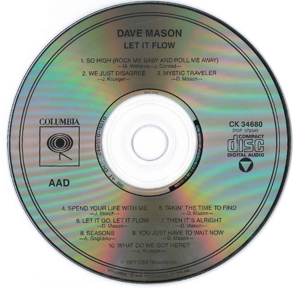 Dave Mason - Let It Flow | Columbia (CK 34680) - 3