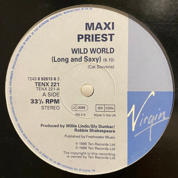 Maxi Priest - Wild World | 10 Records (TENX 221) - main Maxi Priest - Wild World | 10 Records (TENX 221) - main