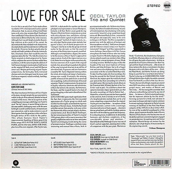 Cecil Taylor Trio And Cecil Taylor Quintet - Love For Sale | WaxTime (771686) - 2
