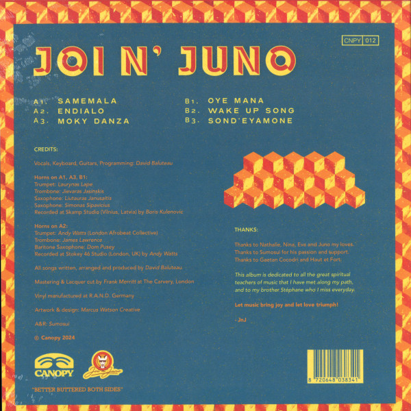 Joi N'Juno - SAMEMALA | Canopy Records (CNPY012) - 2 Joi N'Juno - SAMEMALA | Canopy Records (CNPY012) - 2