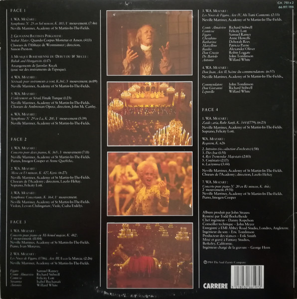 Sir Neville Marriner , The Academy Of St. Martin-in-the-Fields - Amadeus (Bande Originale Du Film) | Carrere (66.197/198) - 2