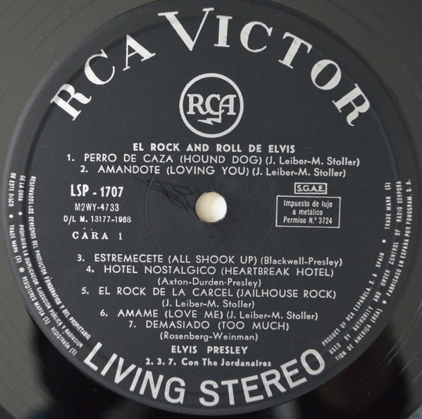 Elvis Presley - El Rock And Roll De Elvis | RCA Victor (LSP-1707) - 4