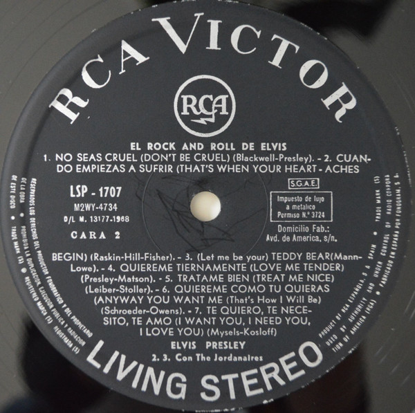 Elvis Presley - El Rock And Roll De Elvis | RCA Victor (LSP-1707) - 3