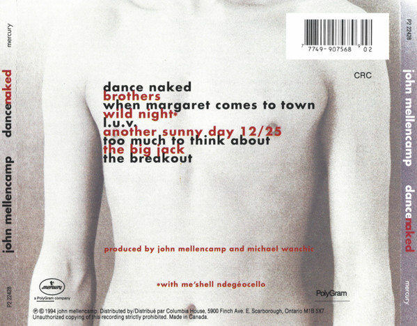 John Cougar Mellencamp - Dance Naked | Mercury (P2 22428) - 2