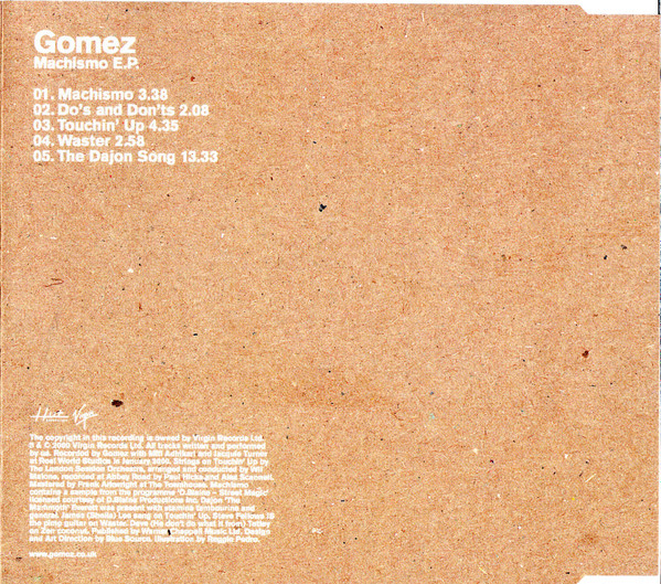 Gomez - Machismo E.P. | Virgin (7243 8 96731 2 8) - 4