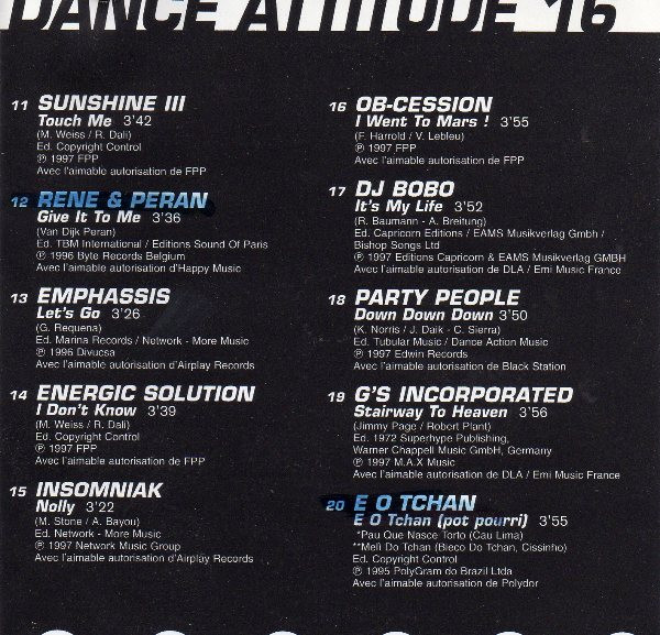 Various - Dance Attitude 16 | PolyGram - Kiosks (6832) - 3