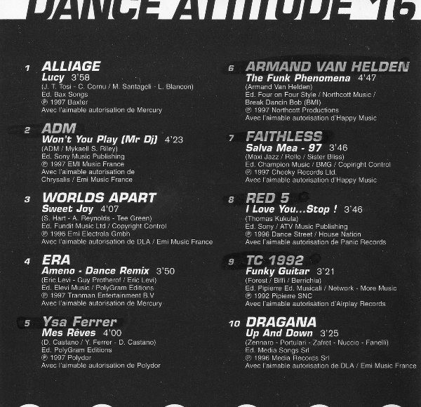 Various - Dance Attitude 16 | PolyGram - Kiosks (6832) - 2
