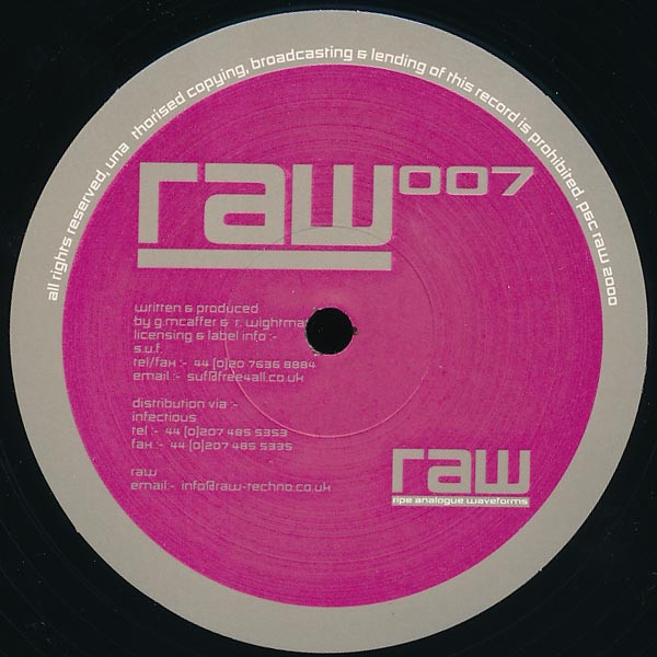 Guy McAffer & R.Wightman - RAW 007 | Ripe Analogue Waveforms (RAW) (RAW 007)