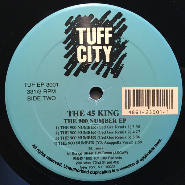 The 45 King - The 900 Number EP | Tuff City (TUF EP 3001) - main The 45 King - The 900 Number EP | Tuff City (TUF EP 3001) - main