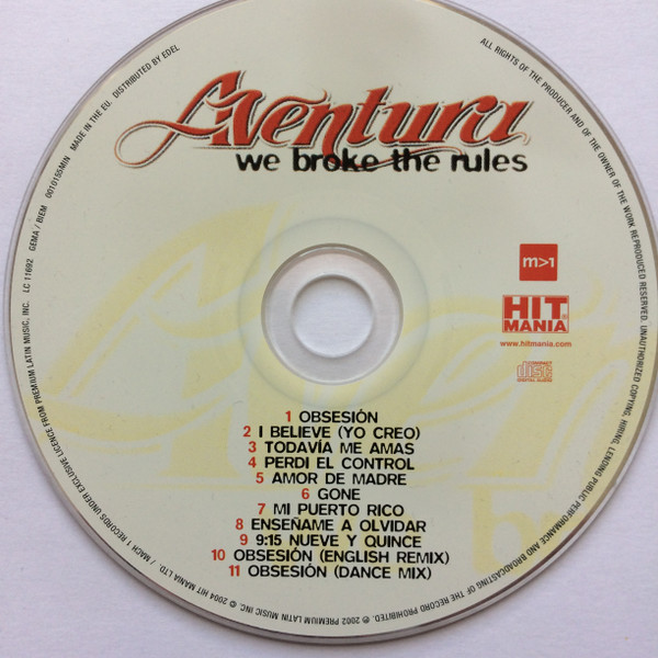 Aventura - We Broke The Rules | Mach1 Records (0010155MIN) - 4