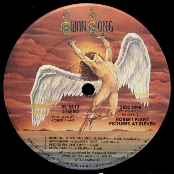 Robert Plant - Pictures At Eleven | Swan Song (SS 8512) - 3 Robert Plant - Pictures At Eleven | Swan Song (SS 8512) - 3