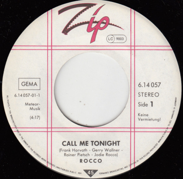 Jodie Rocco - Call Me Tonight | Zip (6.14 057) - 3