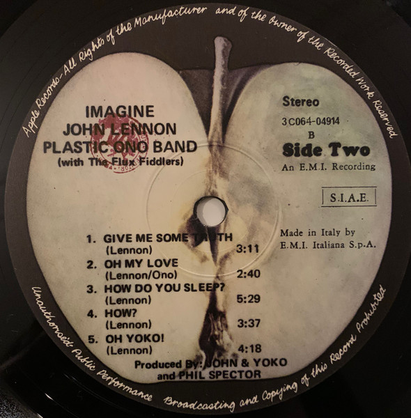 John Lennon - Imagine | Apple Records (3C 064-04914) - 4 John Lennon - Imagine | Apple Records (3C 064-04914) - 4