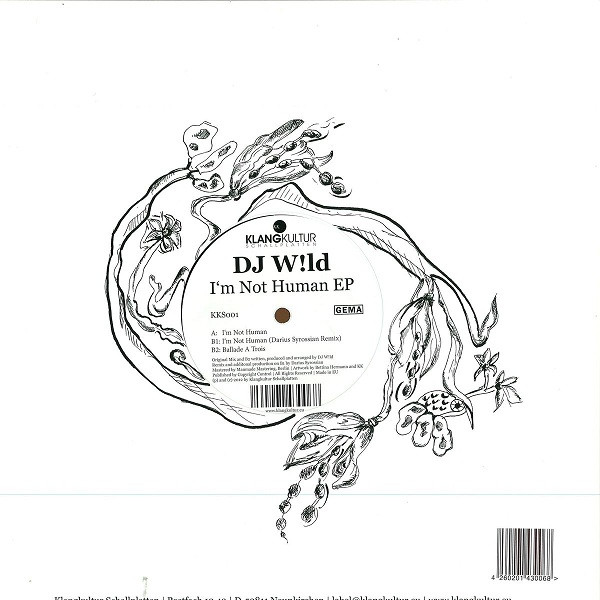 DJ Wild - I'm Not Human EP | Klangkultur Schallplatten (KKS001) - 3