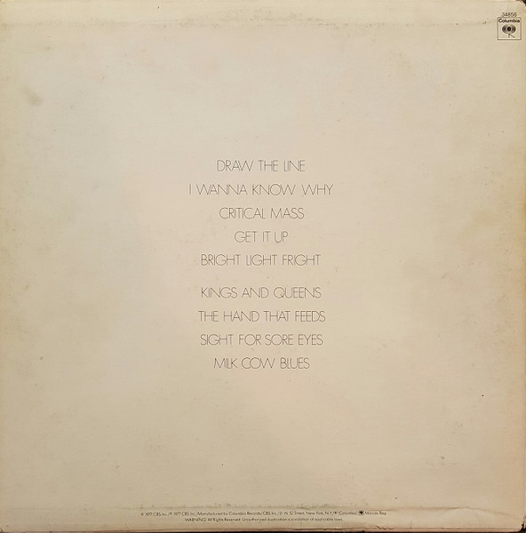 Aerosmith - Draw The Line | Columbia (JC 34856) - 3