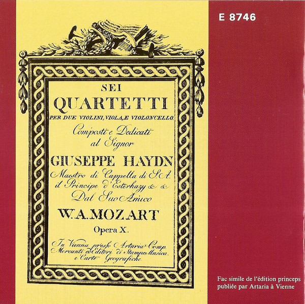 Wolfgang Amadeus Mozart - Quatuor Mosaïques - Les Quatuors Dédiés A Haydn. Tome I | Astrée Auvidis (E 8746) - 2