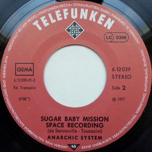 Anarchic System - Daddy Mammy Juddy Jimmy Jully And All The Family | Telefunken (6.12039 AC) - 3