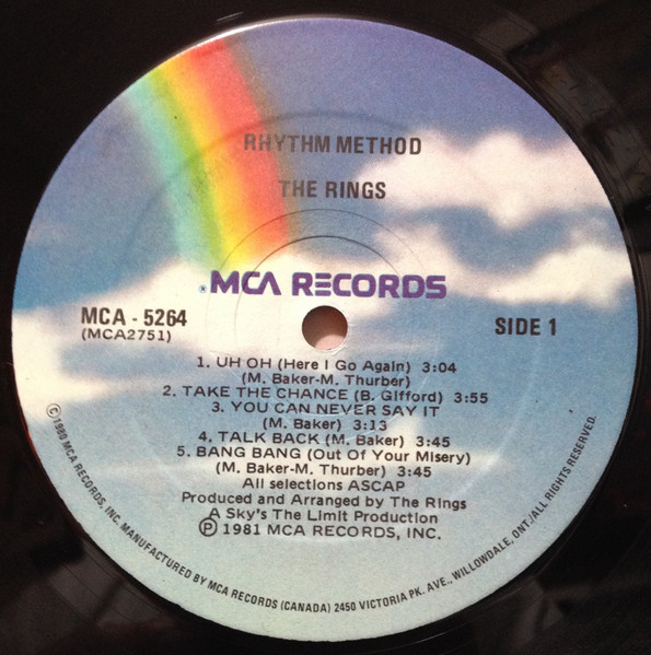 The Rings - Rhythm Method | MCA Records (MCA-5264) - 3 The Rings - Rhythm Method | MCA Records (MCA-5264) - 3