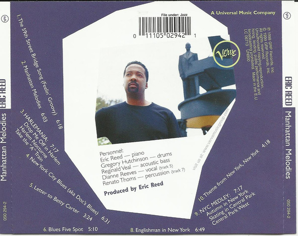 Eric Reed - Manhattan Melodies | Verve Records (050 294-2) - 2