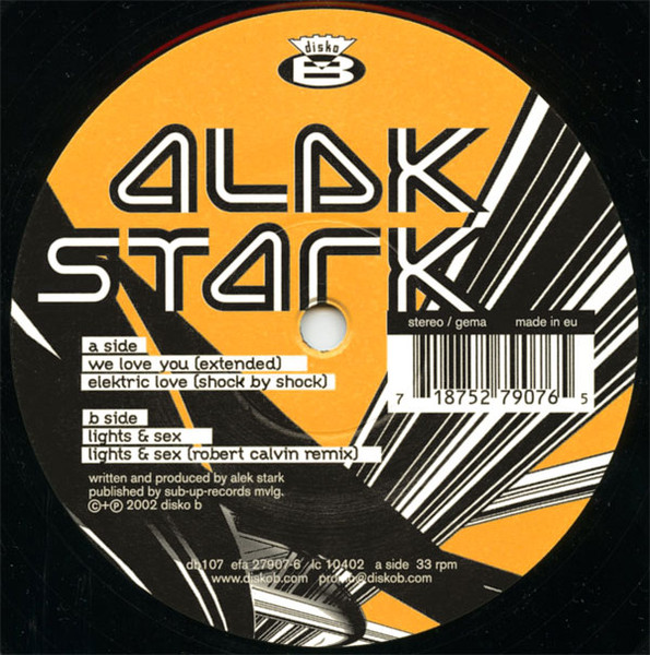 Alek Stark - We Love You | Disko B (db107) - main