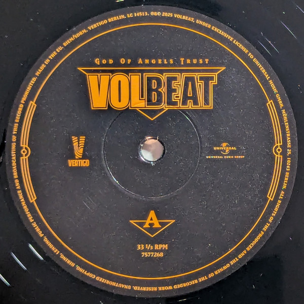 Volbeat - God Of Angels Trust | Vertigo (7577268) - 4 Volbeat - God Of Angels Trust | Vertigo (7577268) - 4