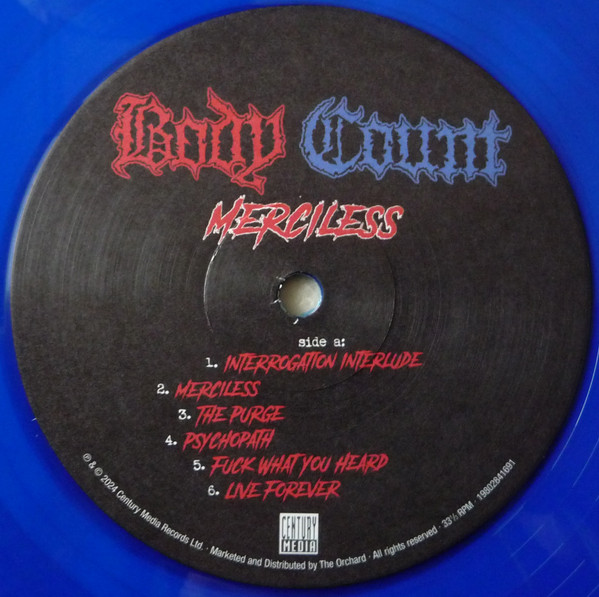 Body Count - Merciless (Limited Edition - Cold Blooded Blue Vinyl) [Vinyl] | Century Media (19802841691) - 5