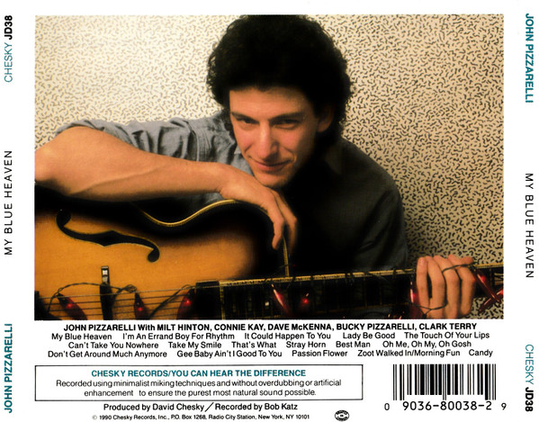 John Pizzarelli - My Blue Heaven | Chesky Records (JD38) - 2