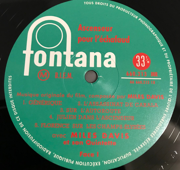 Miles Davis - Ascenseur Pour L'Échafaud | Sam Records (SR13/1) - 4