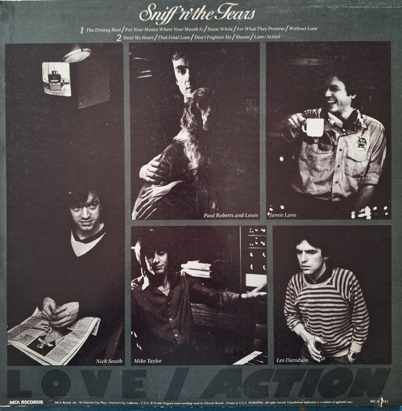 Sniff 'n' The Tears - Love Action | MCA Records (MCA-5242) - 2