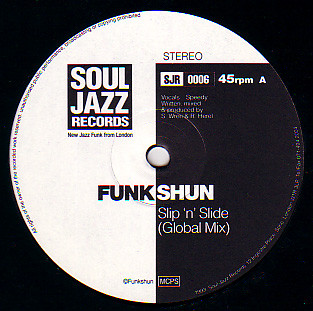 Funkshun - Slip 'n' Slide | Soul Jazz Records (SJR 0006) - main Funkshun - Slip 'n' Slide | Soul Jazz Records (SJR 0006) - main