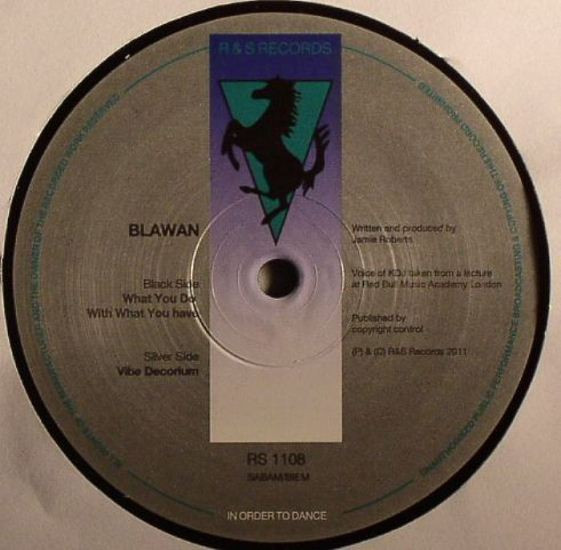 Blawan - What You Do With What You Have | R & S Records (RS 1108)